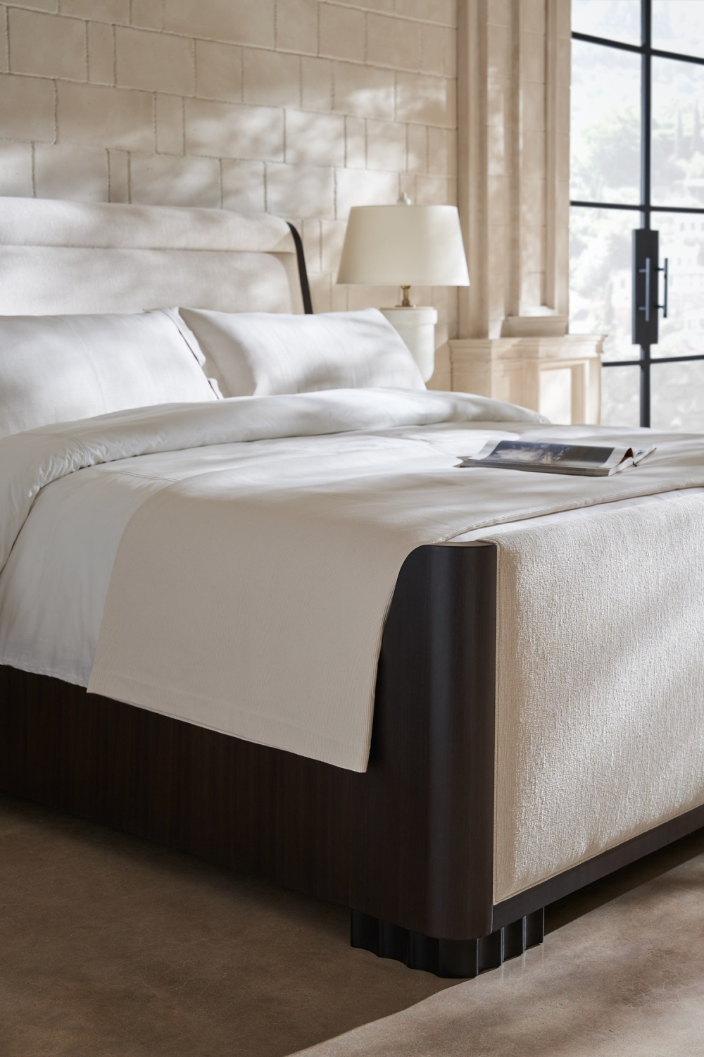   Cream Fluted Nightstand | Oroa.com