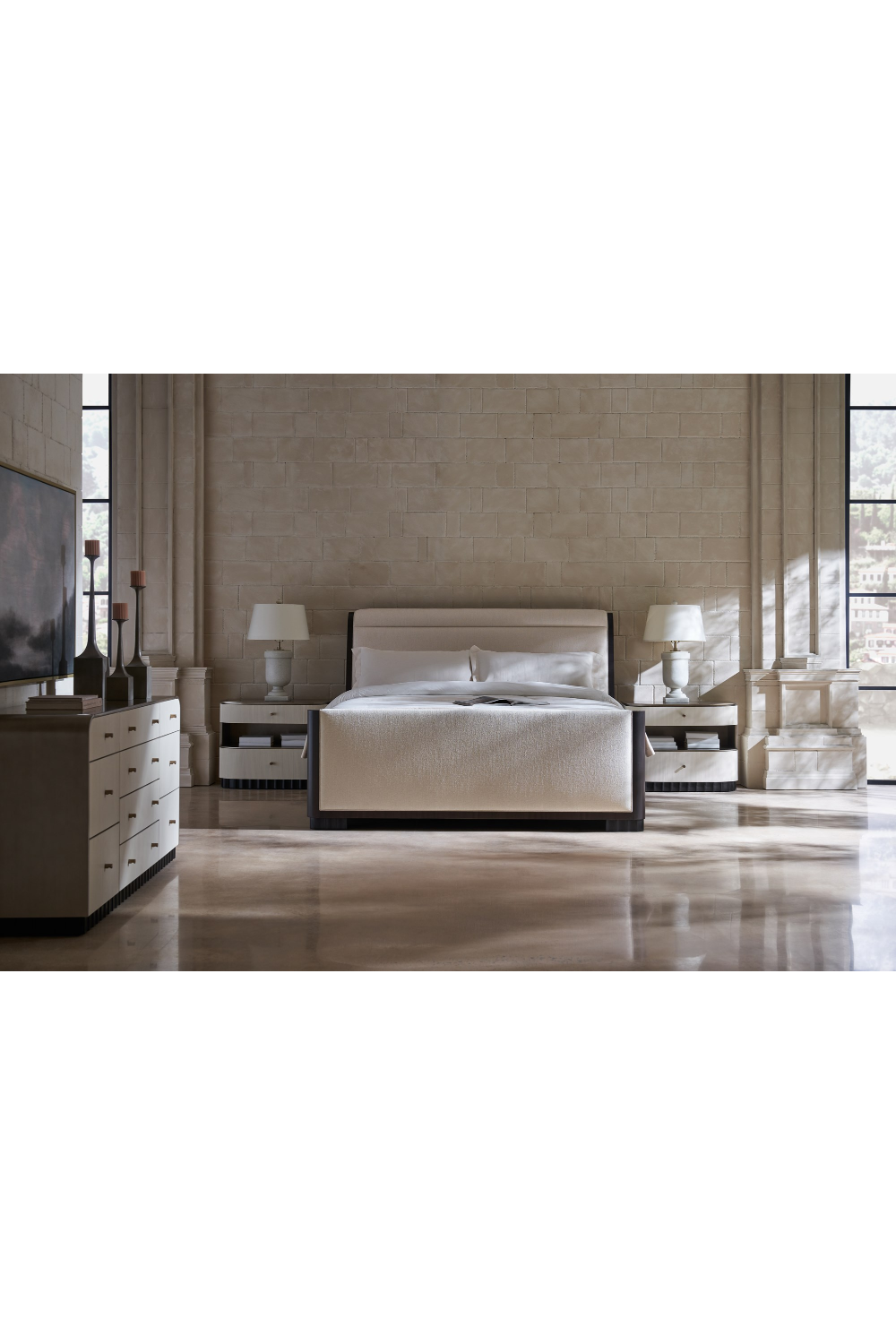   Dark Brown Modern Bed | Oroa.com
