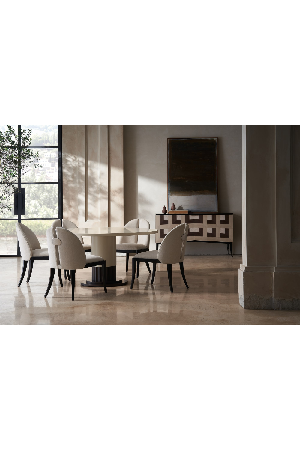   Round Pedestal Dining Table | Oroa.com