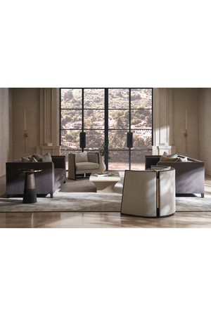   Glass Pedestal Side Table | Oroa.com