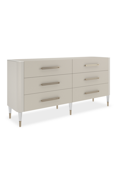   Pearlescent Vinyl 6-Drawer Dresser | Oroa.com