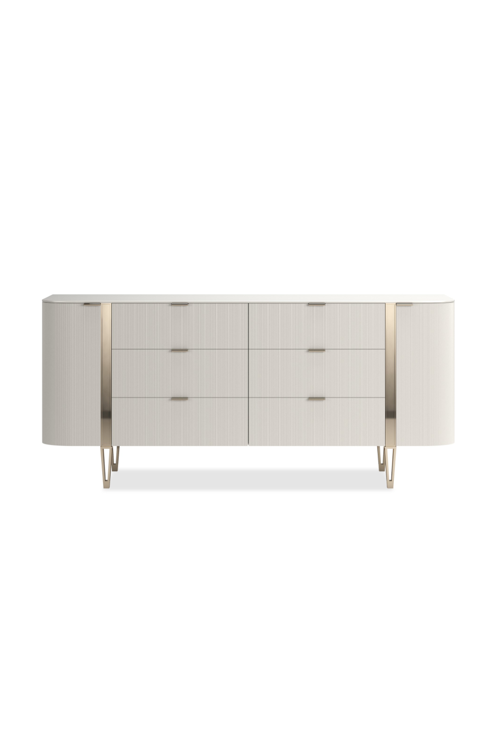   Fluted Front 6-Drawer Dresser | Oroa.com