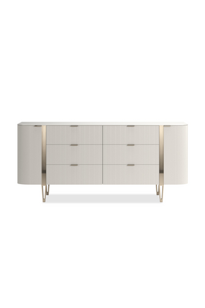   Fluted Front 6-Drawer Dresser | Oroa.com
