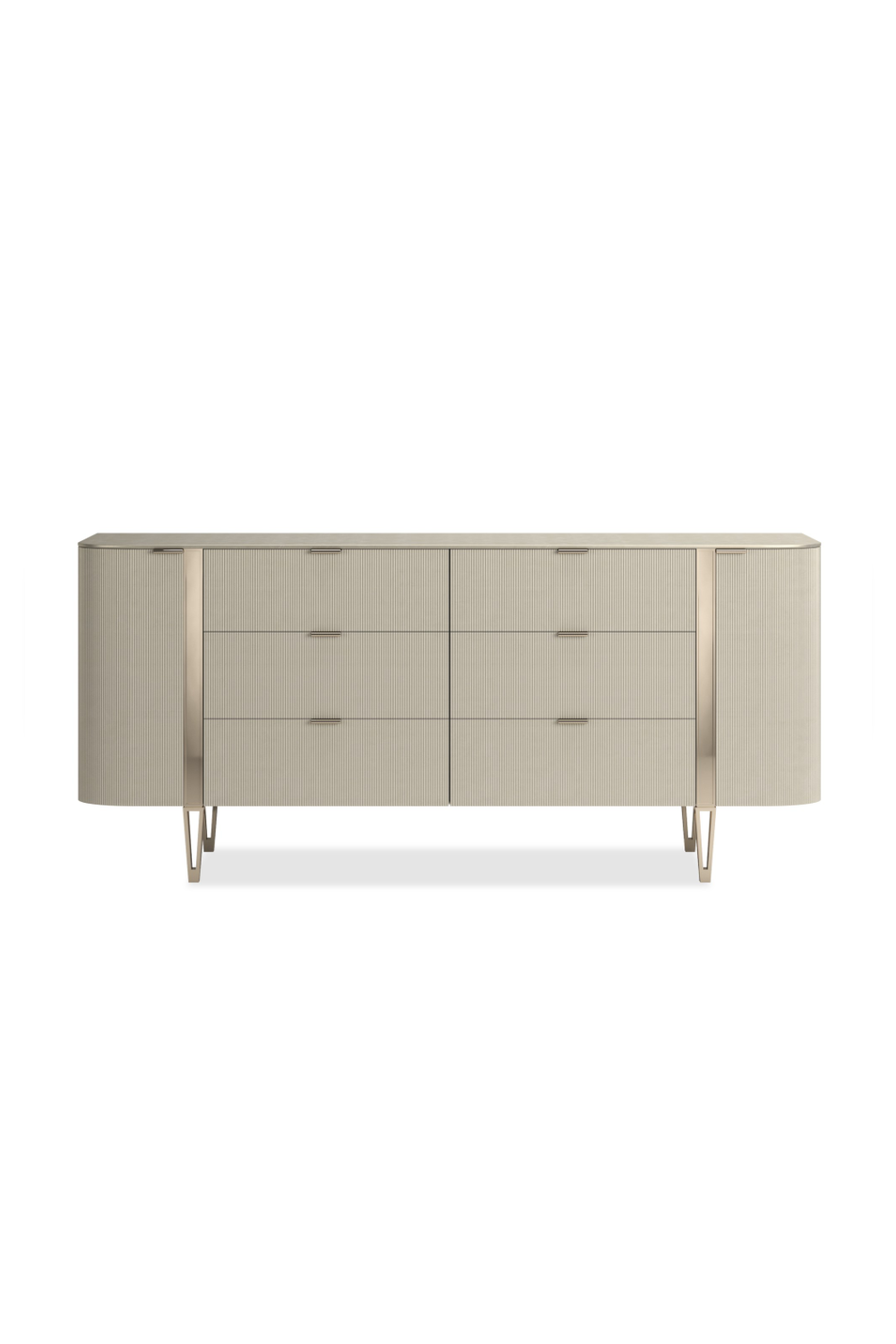   Fluted Front 6-Drawer Dresser | Oroa.com