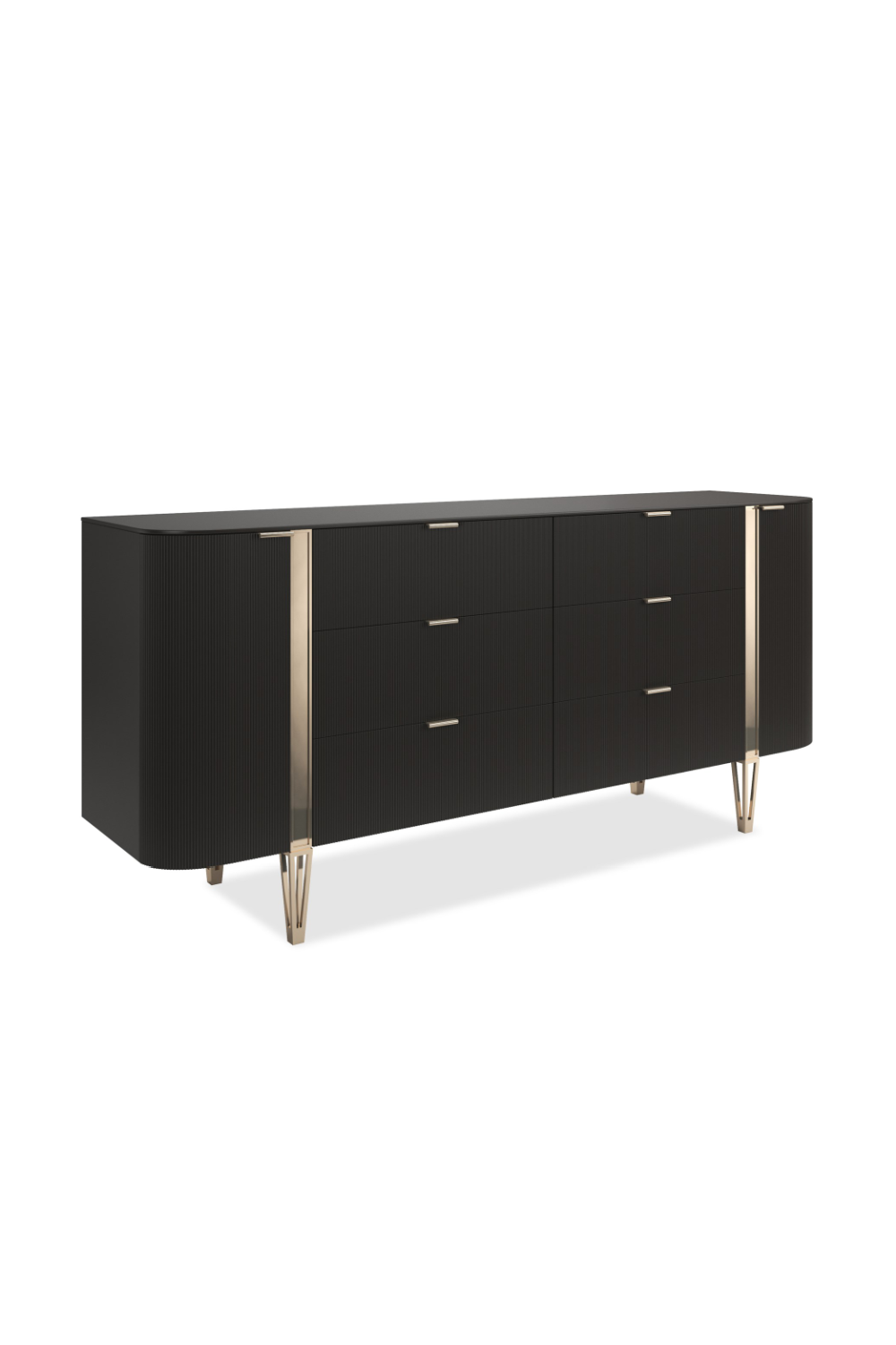   Fluted Front 6-Drawer Dresser | Oroa.com