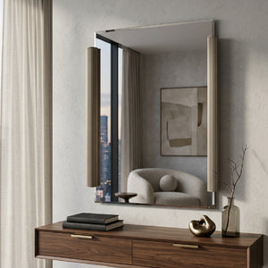   Fluted Side Beveled Mirror | Oroa.com