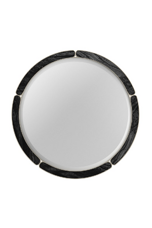  Black Stone Round Mirror | Oroa.com