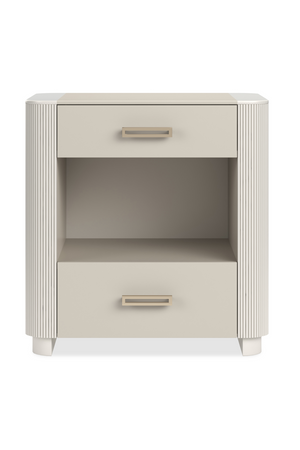   White 2-Drawer Nightstand | Oroa.com