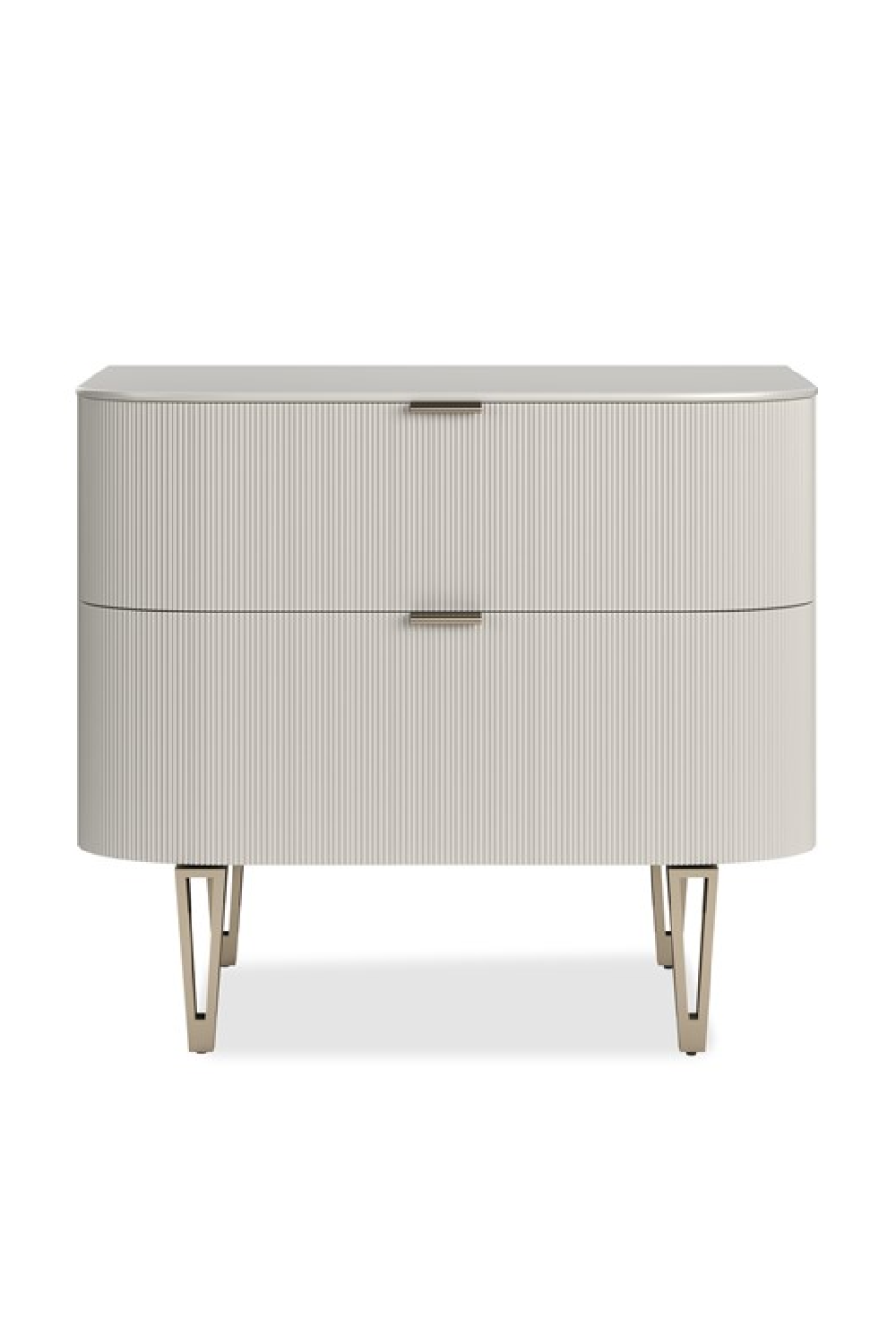   Birch Reeded 2-Drawer Nightstand | Oroa.com