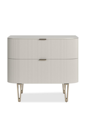   Birch Reeded 2-Drawer Nightstand | Oroa.com