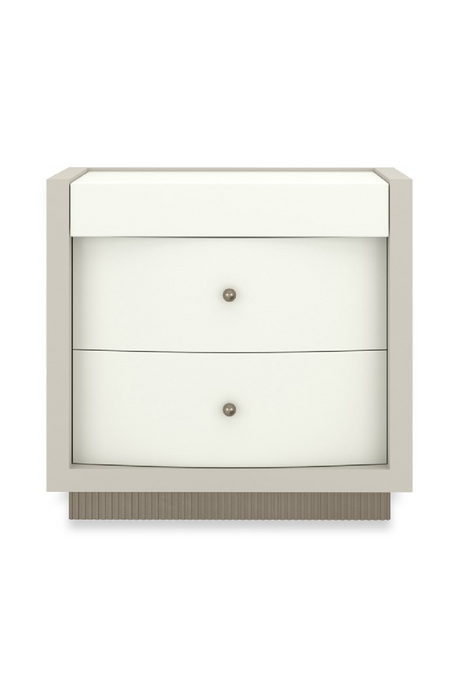   White 2-Drawer Nightstand | Oroa.com