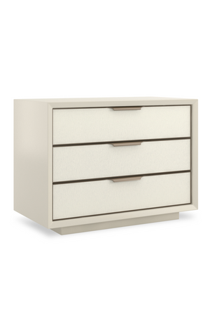   Vinyl 3-Drawer Nightstand | Oroa.com