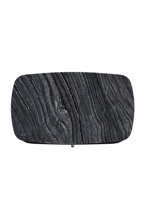   Black 3-Drawer Curved Nighstand | Oroa.com