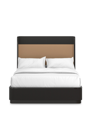   Gold Trim Reeded Queen Bed | Oroa.com