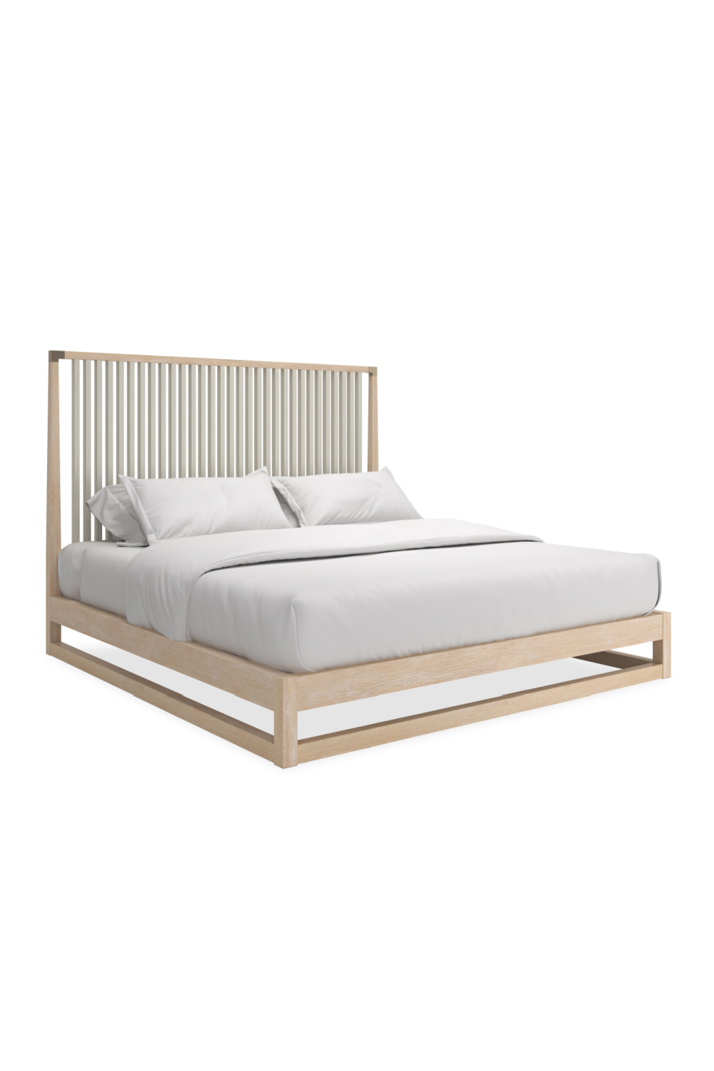   Slatted Oak King Bed | Oroa.com