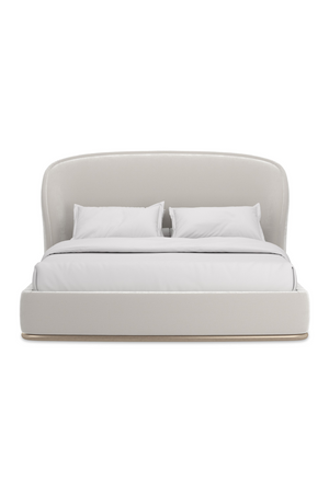   Curved Back Velvet Bed | Oroa.com