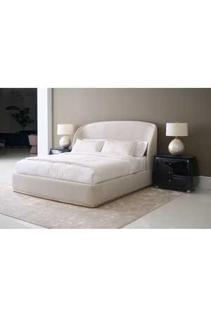   Curved Back Velvet Bed | Oroa.com