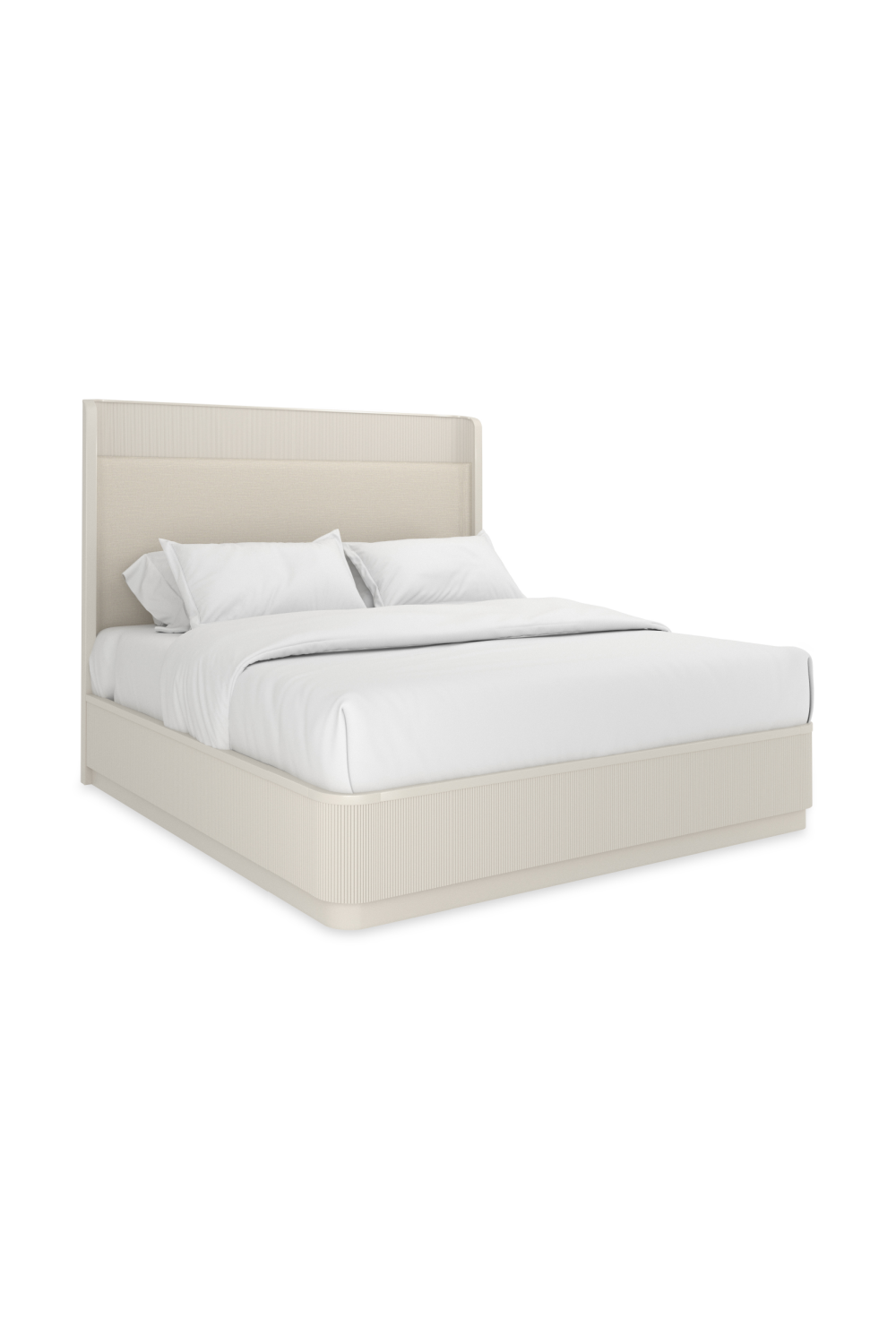   Reeded Headboard King Bed | Oroa.com