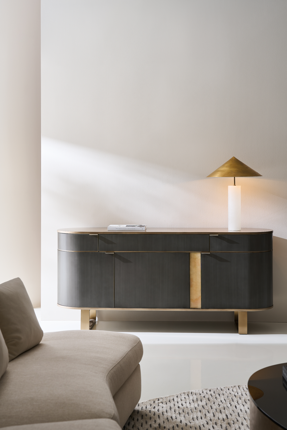   Gold Top 3-Door Sideboard | Oroa.com