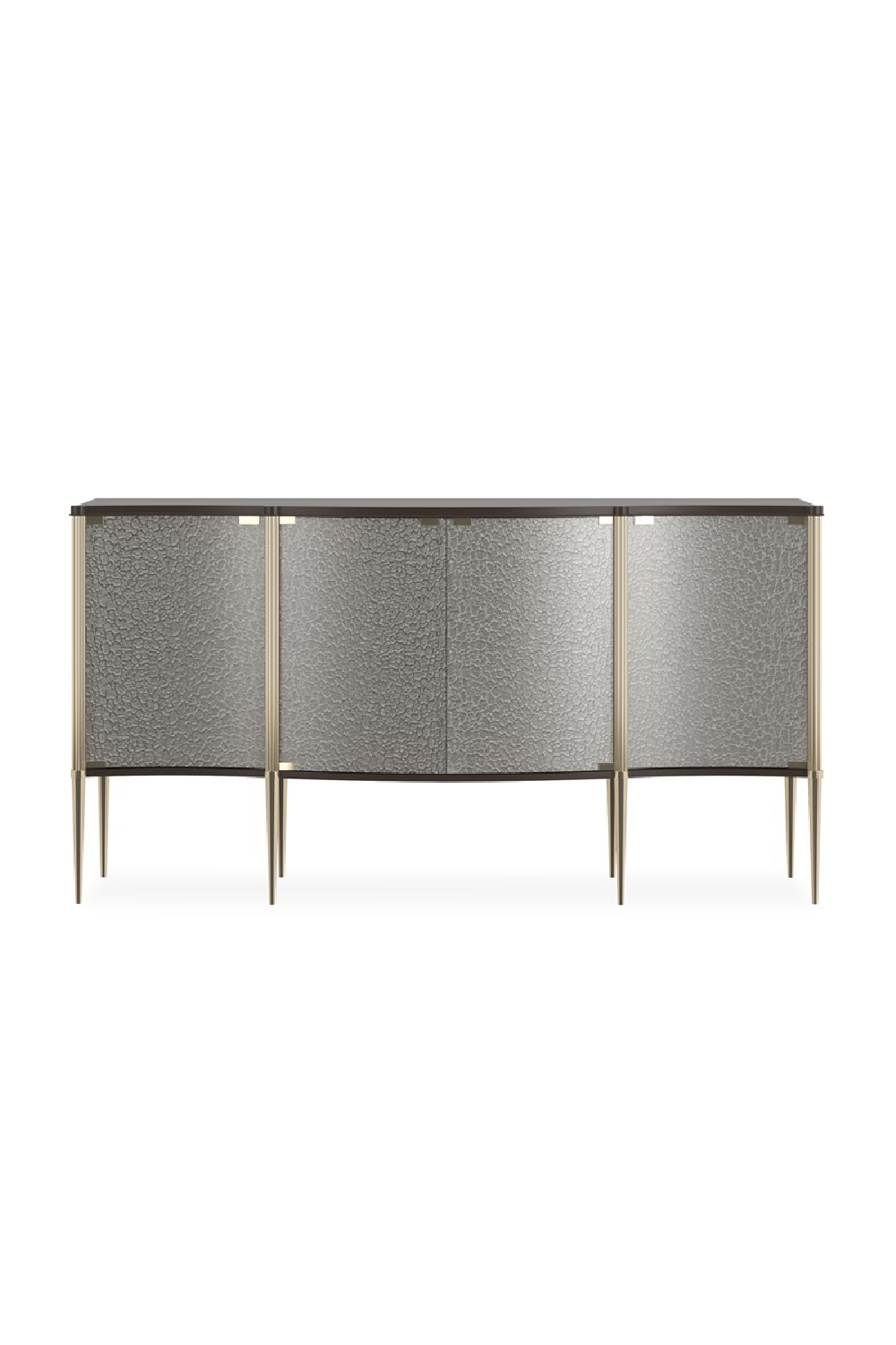  Curved Glass 4-Door Sideboard | Oroa.com
