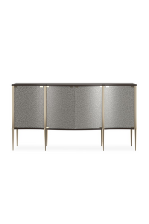   Curved Glass 4-Door Sideboard | Oroa.com