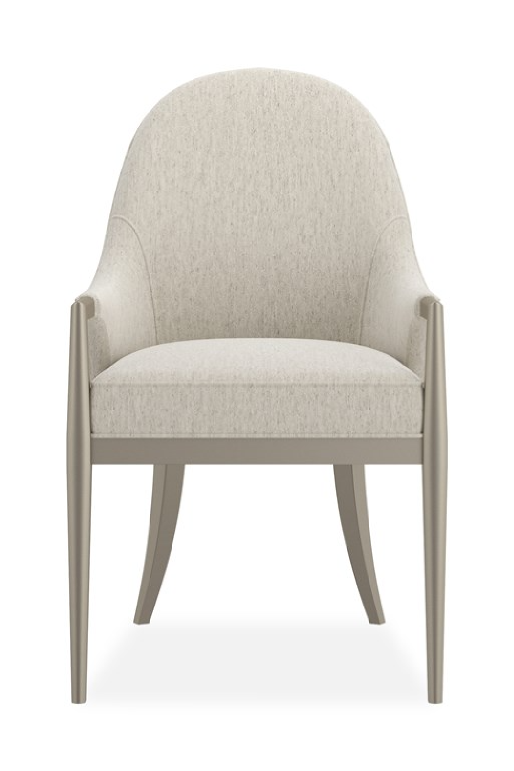   White Arched-Back Dining Armchair | Oroa.com