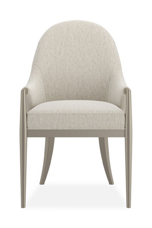   White Arched-Back Dining Armchair | Oroa.com