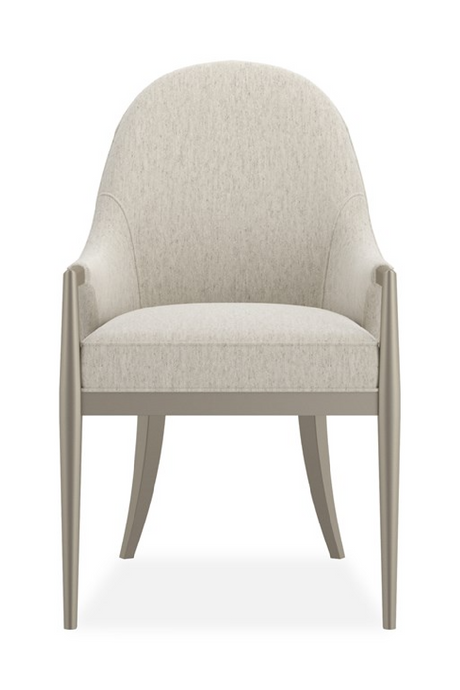   White Arched-Back Dining Armchair | Oroa.com