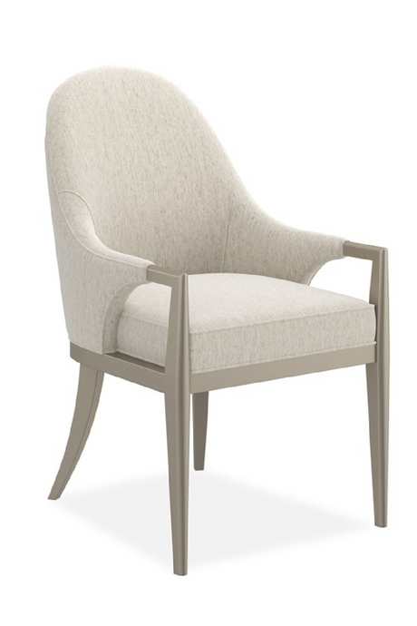   White Arched-Back Dining Armchair | Oroa.com