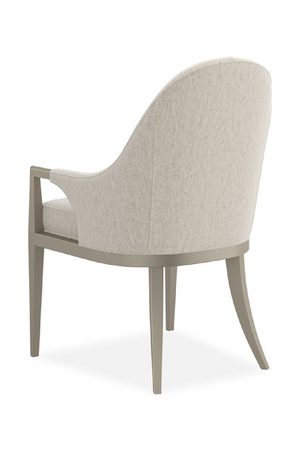   White Arched-Back Dining Armchair | Oroa.com