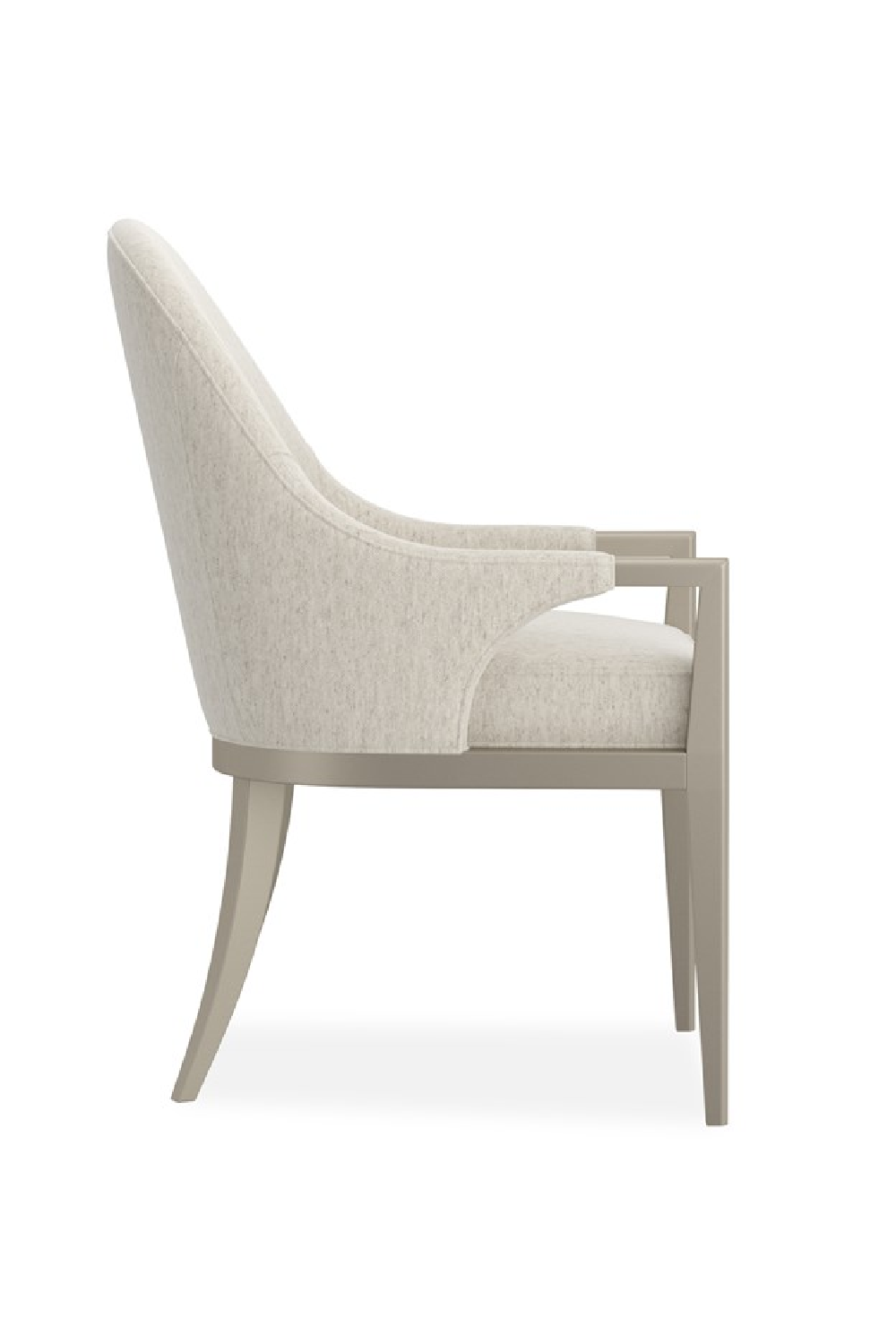   White Arched-Back Dining Armchair | Oroa.com
