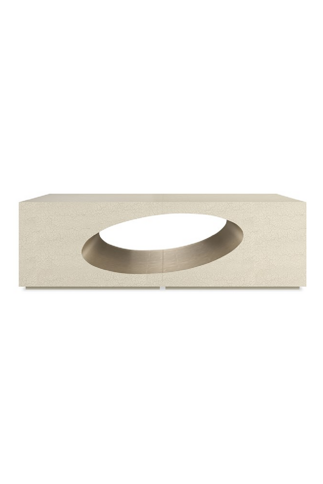 Oval Inset Coffee Table | Caracole Chasm | Oroa.com