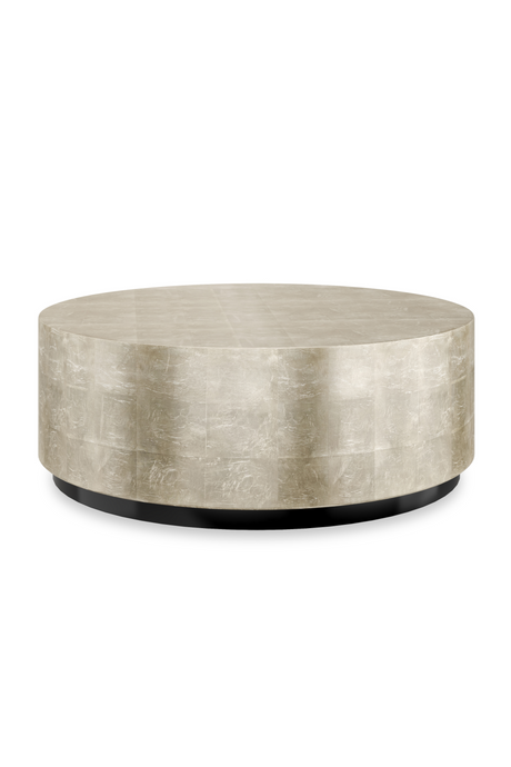   Taupe Silver Round Coffee Table | Oroa.com