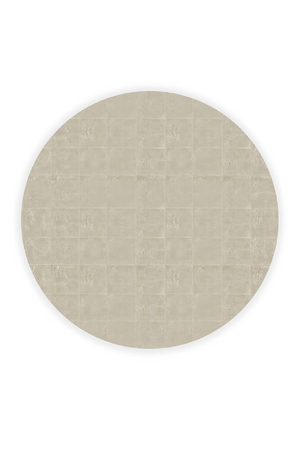  Taupe Silver Round Coffee Table | Oroa.com