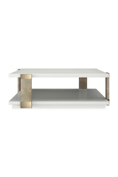   Gold Accent Square Coffee Table | Oroa.com