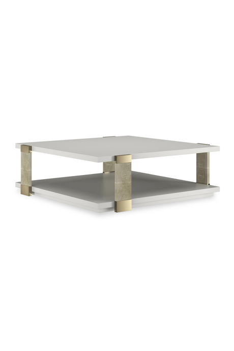   Gold Accent Square Coffee Table | Oroa.com