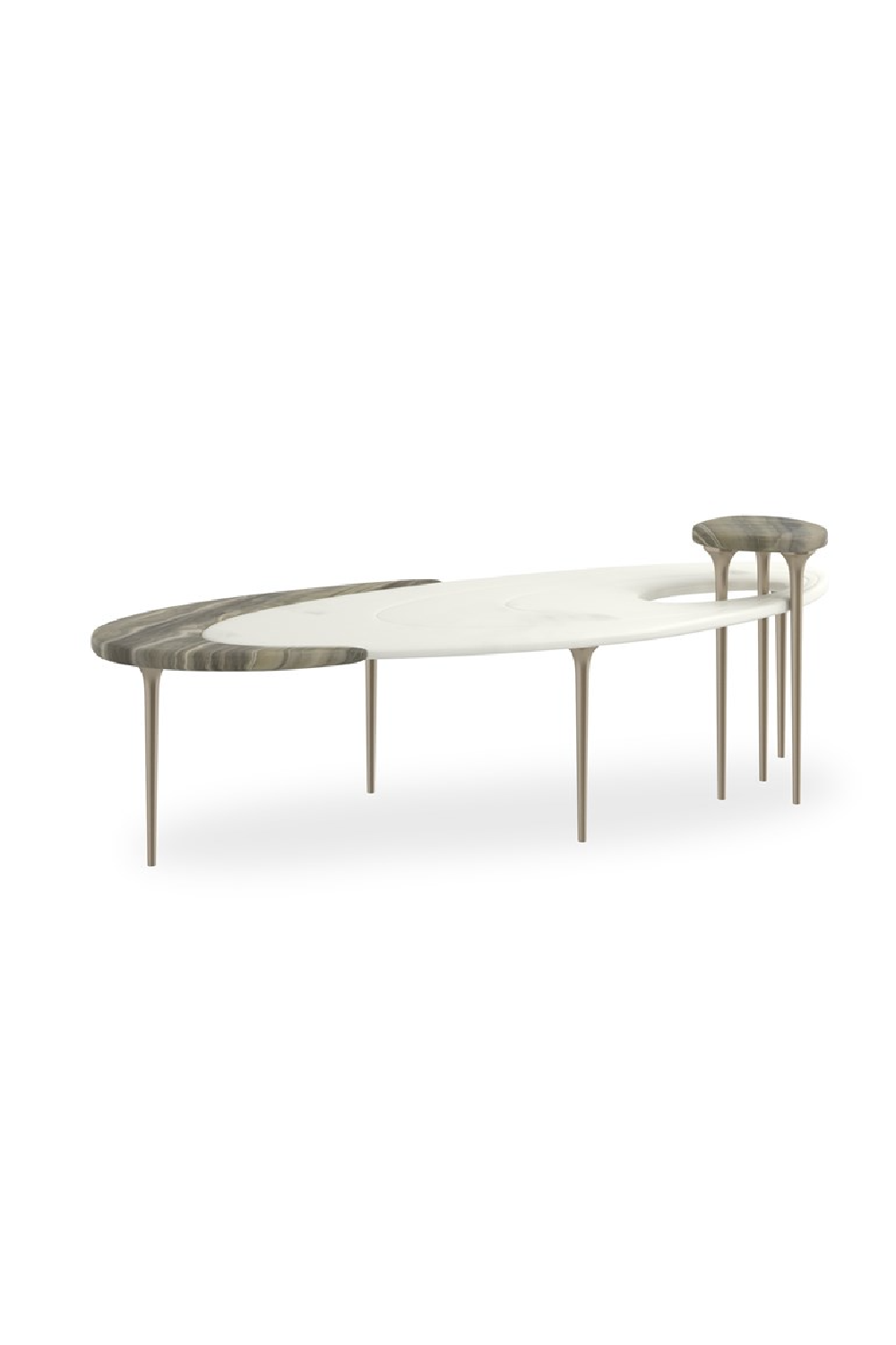   Oval Marble Modern Coffee Table | Oroa.com