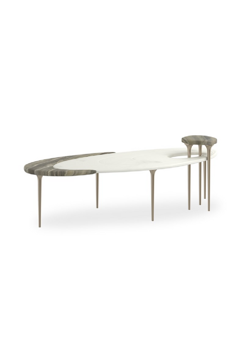   Oval Marble Modern Coffee Table | Oroa.com