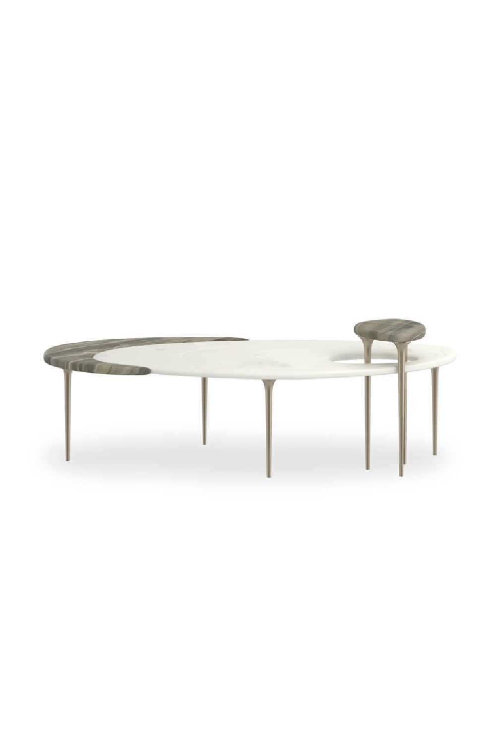   Oval Marble Modern Coffee Table | Oroa.com