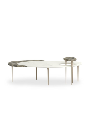   Oval Marble Modern Coffee Table | Oroa.com