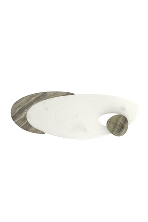   Oval Marble Modern Coffee Table | Oroa.com