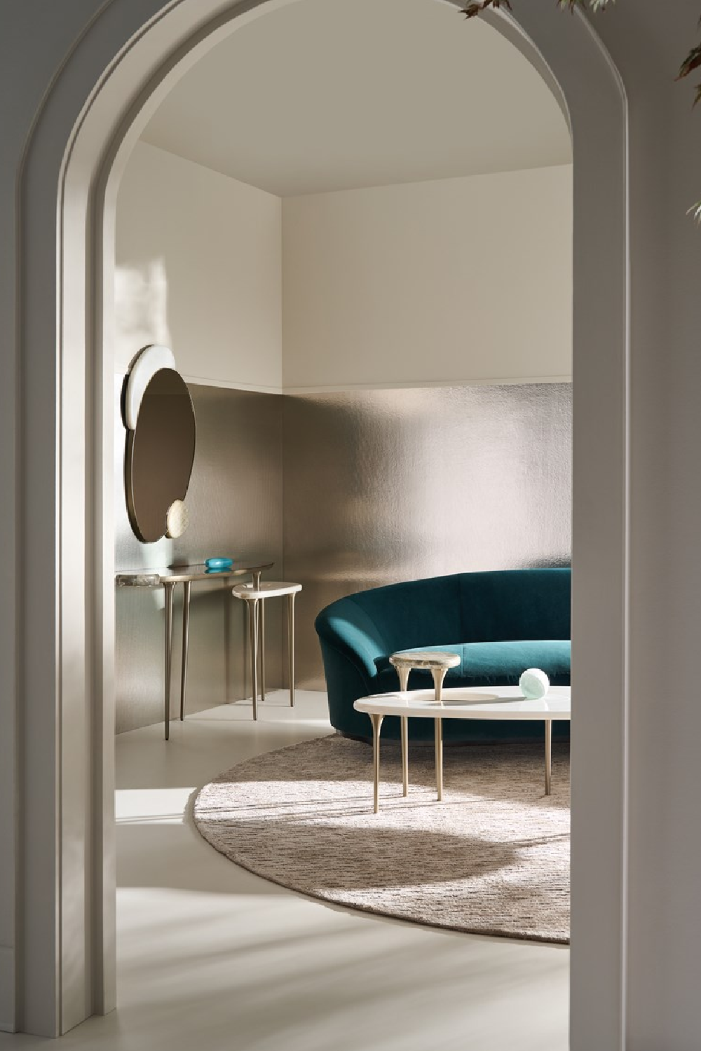   Oval Marble Modern Coffee Table | Oroa.com