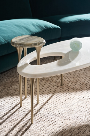   Oval Marble Modern Coffee Table | Oroa.com