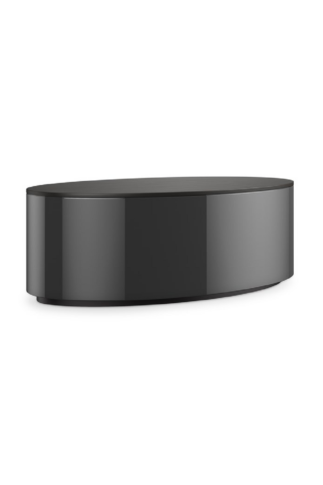 Bronze Metal Oval Coffee Table | Caracole Adele | Oroa.com
