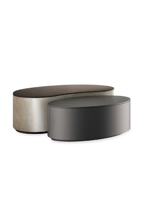   Bronze Metal Oval Coffee Table | Oroa.com