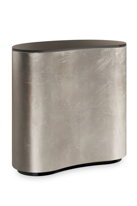   Bronze Glass Kidney Side Table | Oroa.com