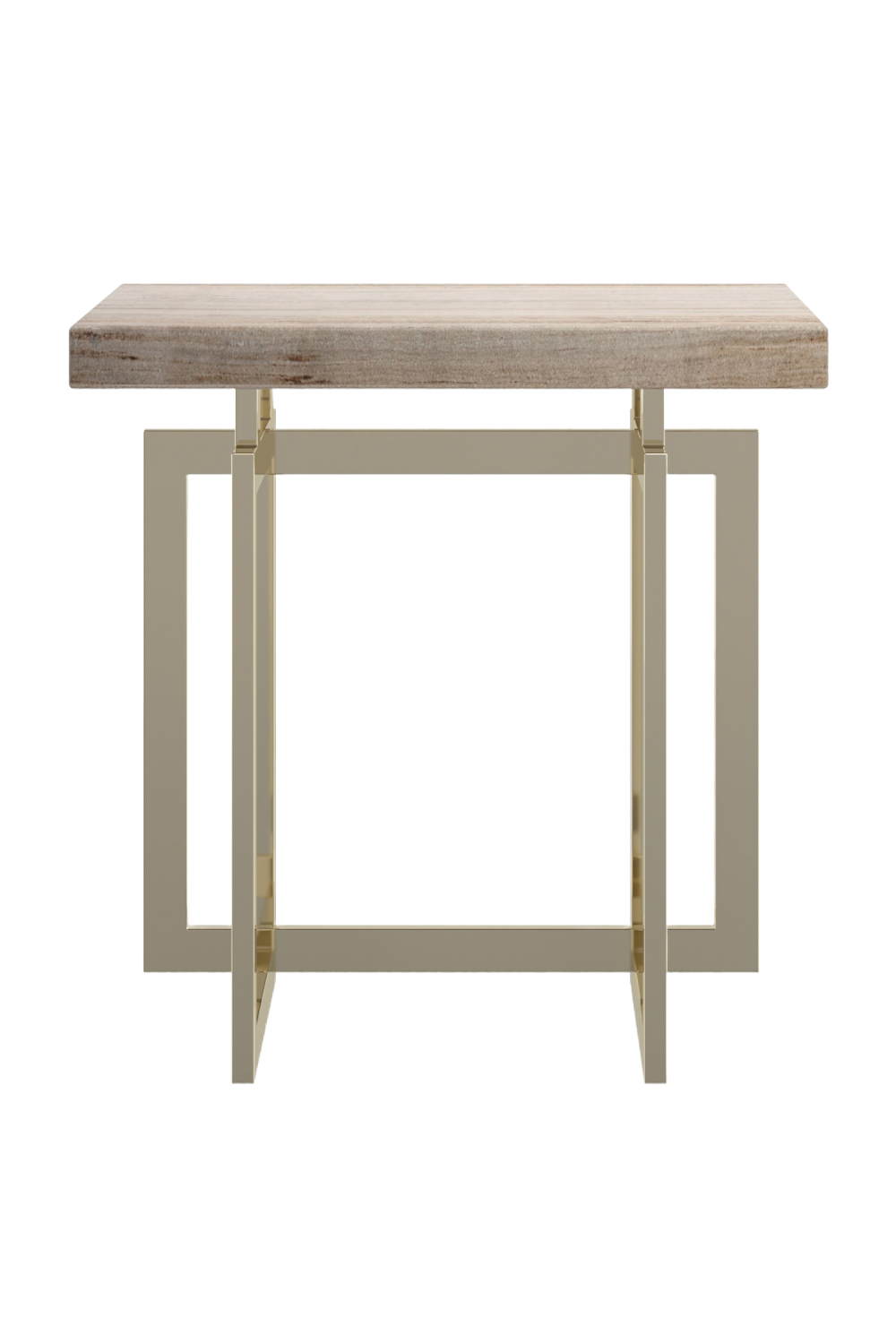   Geometrical Gold Base End Table | Oroa.com