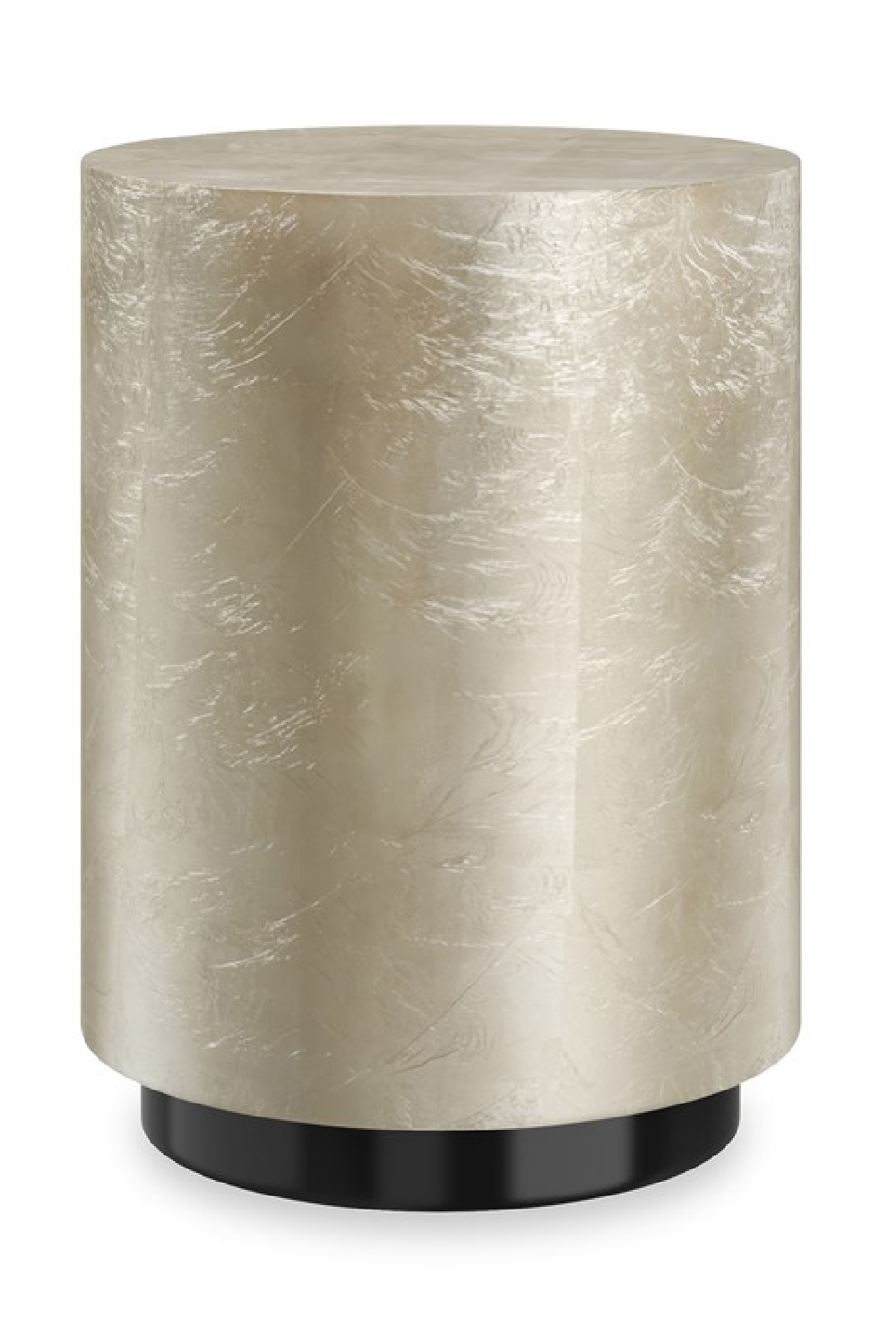   Taupe Silver End Table | Oroa.com