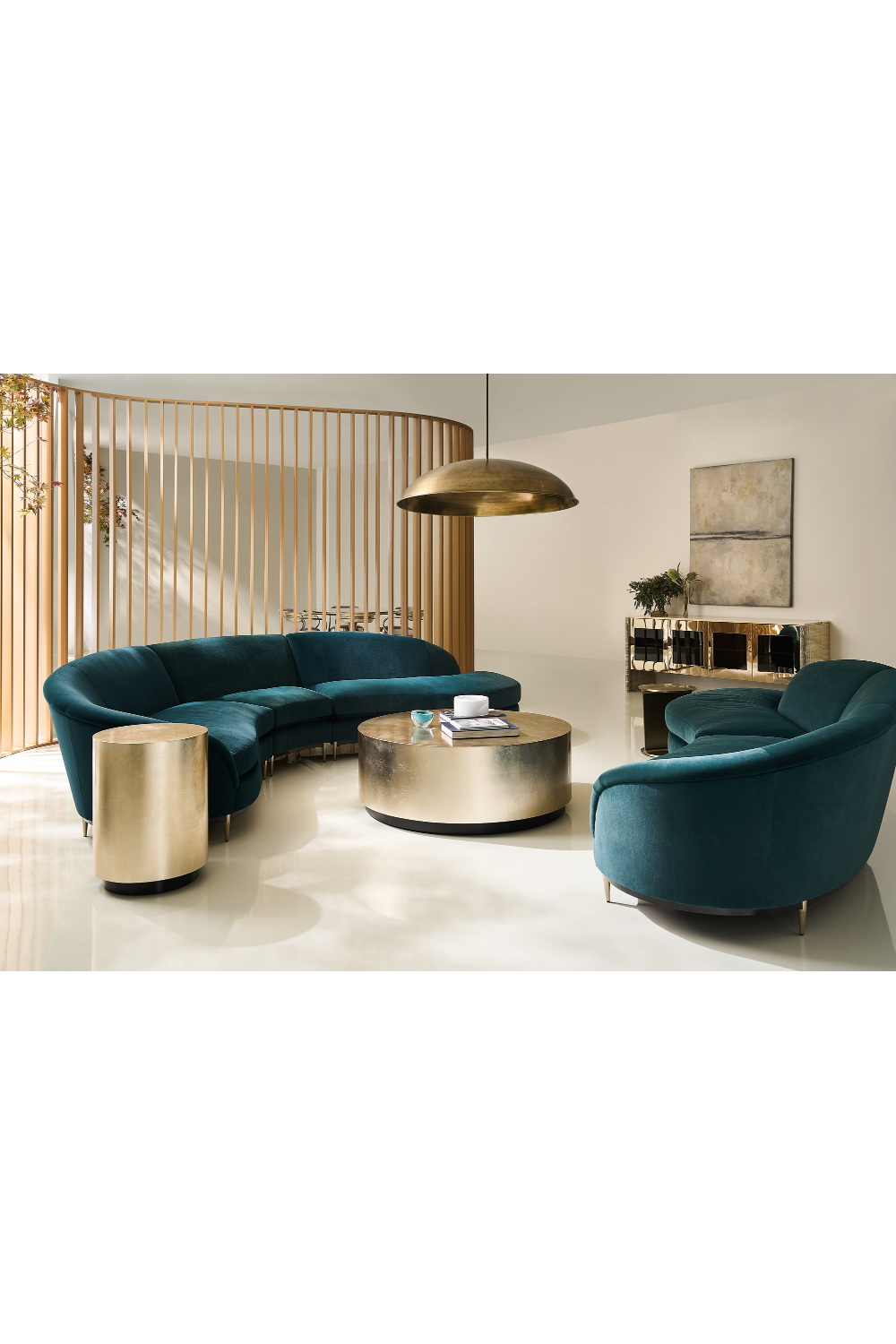   Taupe Silver End Table | Oroa.com