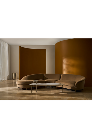   Taupe Silver End Table | Oroa.com